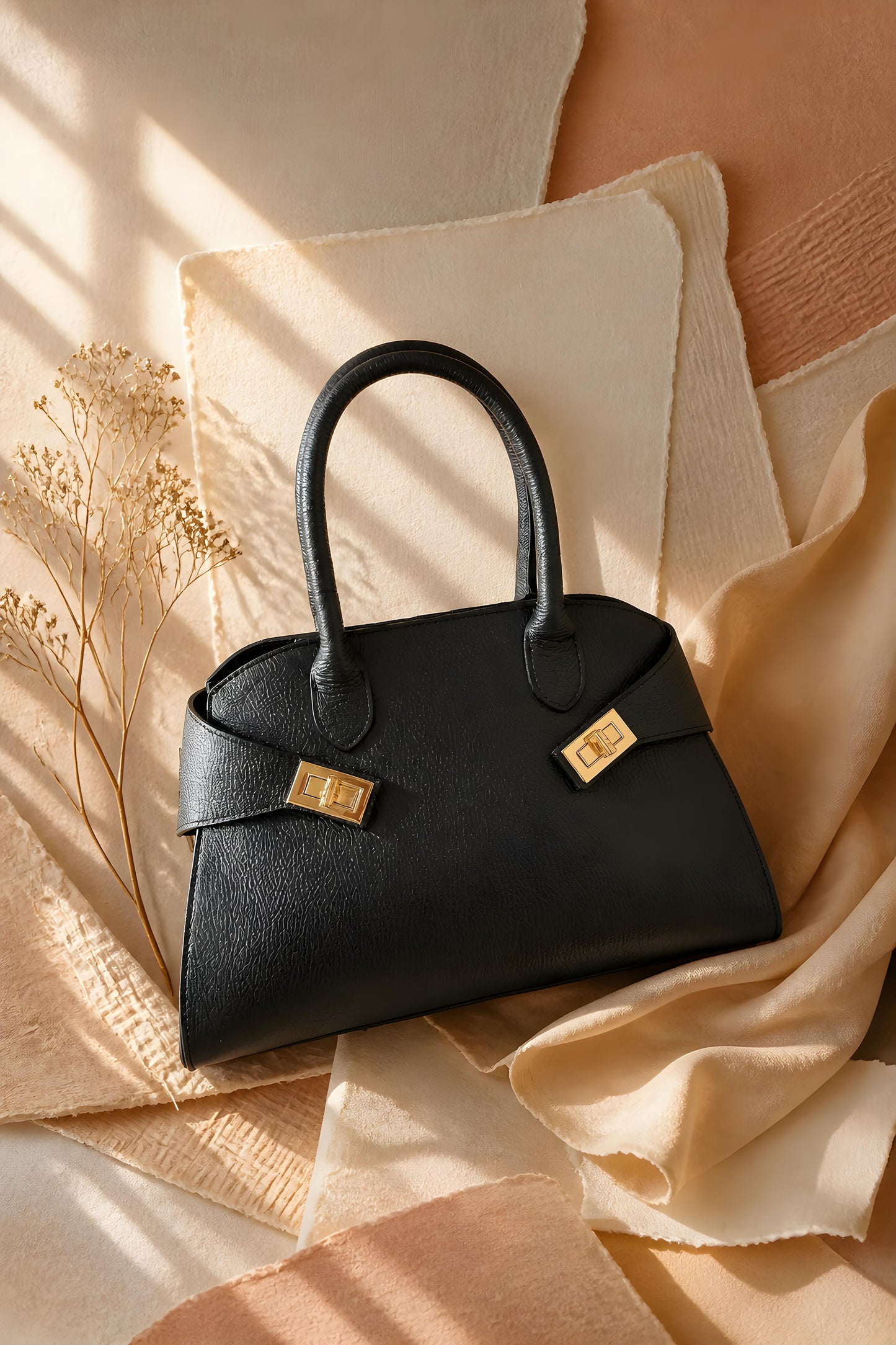Bolso Satchel de Piel Genuina Palermo