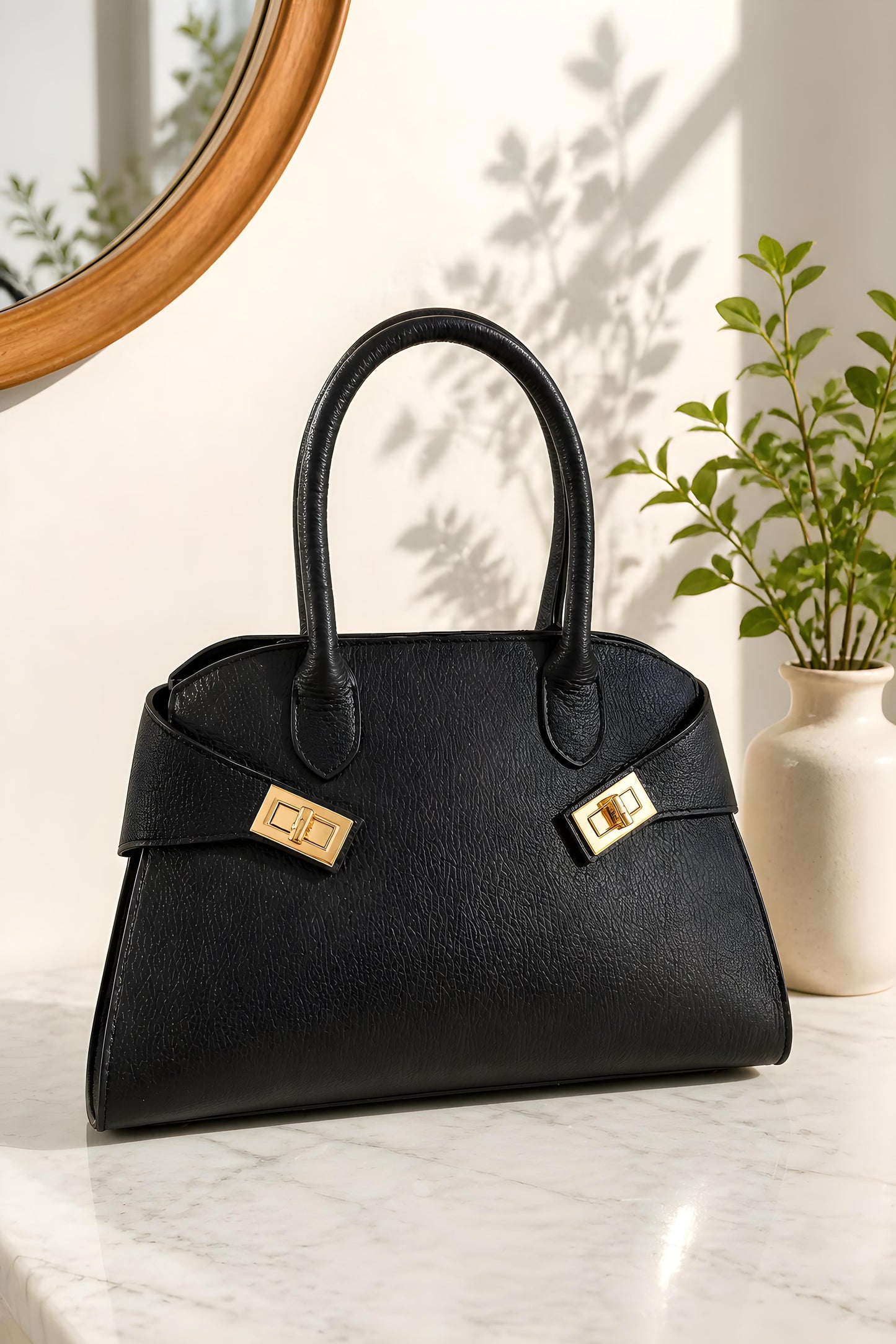Bolso Satchel de Piel Genuina Palermo