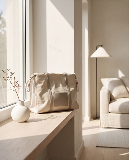 Bolso shopper Búzios beige para mujer
