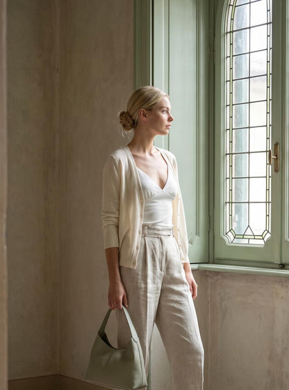 Top cropped básico blanco extrasuave Campa con tirantes finos y escote recto de Eutea.